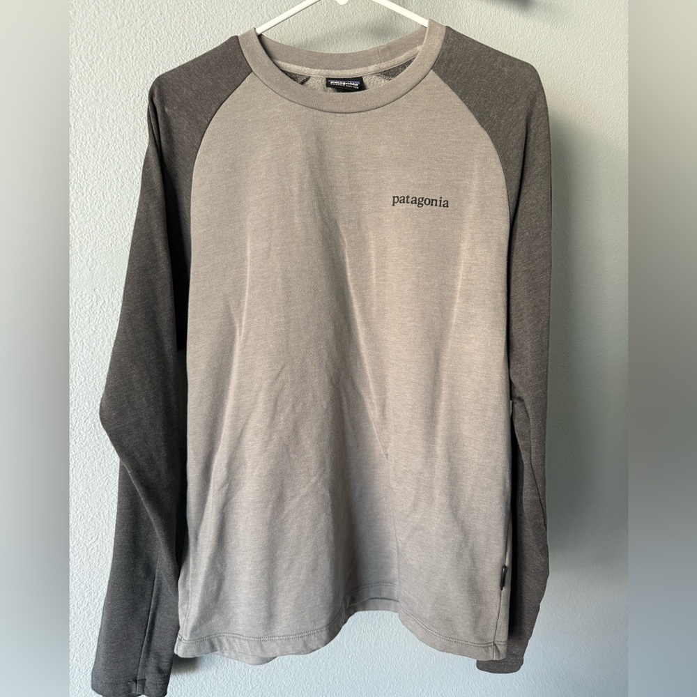 PATAGONIA LONG SLEEVE ORGANIC COTTON SHIRT--M-SUPER ARTWORK,great thicker fabric